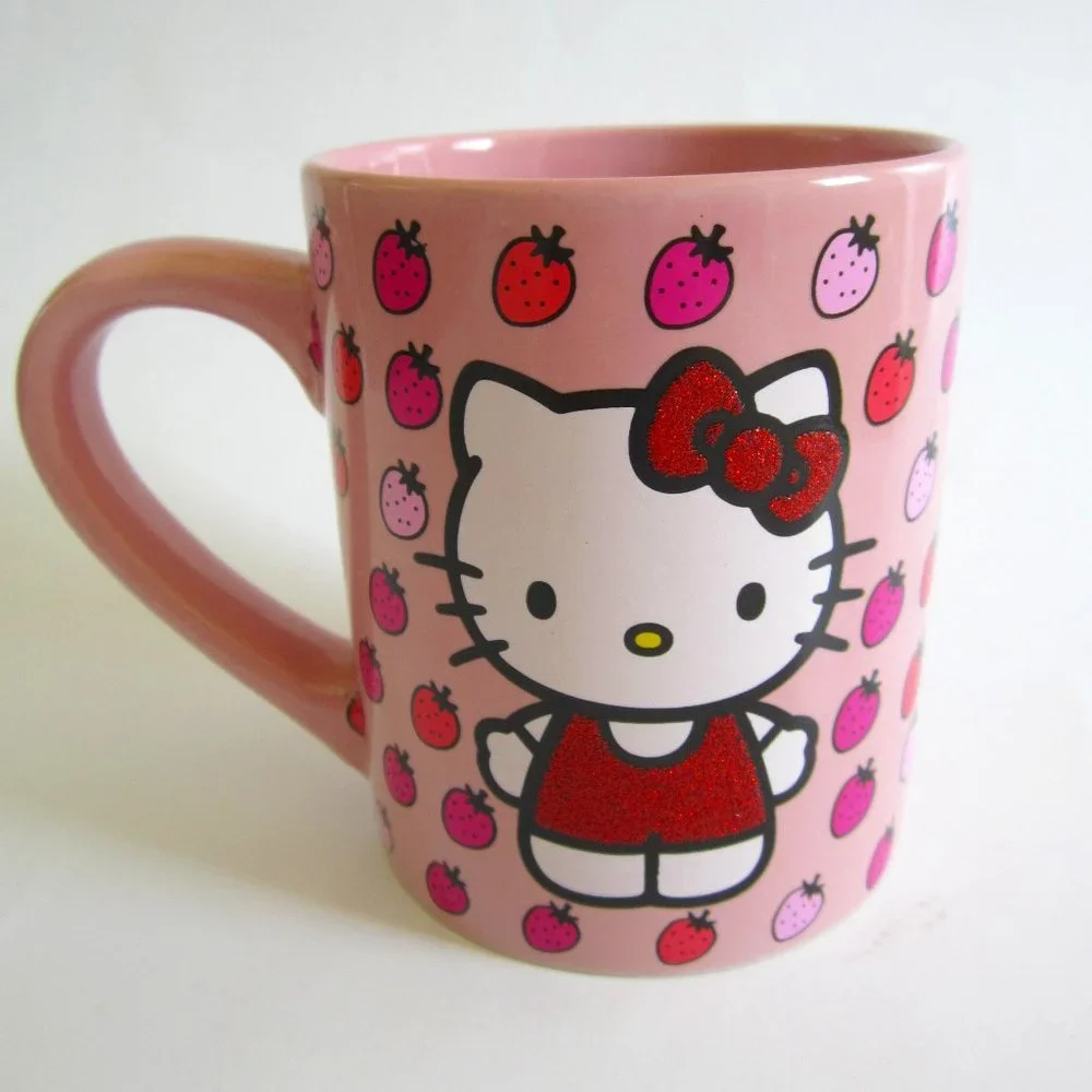 Hello Kitty Strawberry Pink Mug Cup - Picture 1 of 5